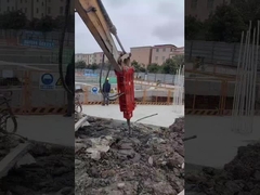 YTB100 Top Type / Triangle Hydraulic Breaker 100 Chisel, Bộ đồ 10-16 Ton