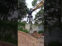 Máy đào GuangLin với máy lấy đá / gỗ