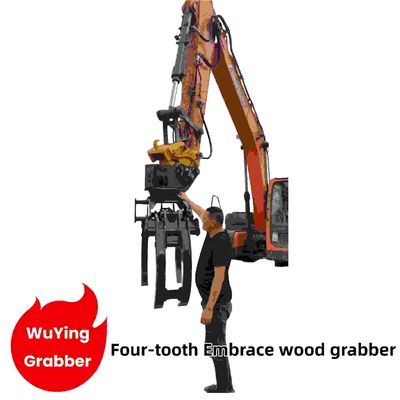WuYing 4 Claw Excavator Grabber với Q355 vật liệu tấm chống mòn