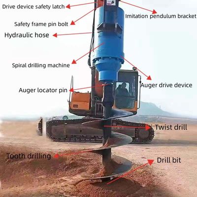 Máy khoan máy khoan thủy lực Máy khoan đất Máy đào lỗ