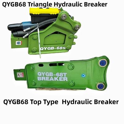QYGB68 Top Type / Triangle Hydraulic Breaker Hammer 68 Chisel, Bộ đồ 4-8 Tons