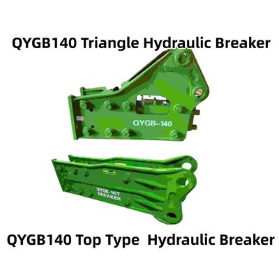 Tam giác / loại đầu tiên Hydraulic Breaker Hammer QYGB140 140 Chisel Suit 19-26 Tons