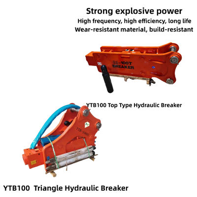 10-16 Ton Excavators Hydraulic Breaker Hammer 100 Chisel YTB100