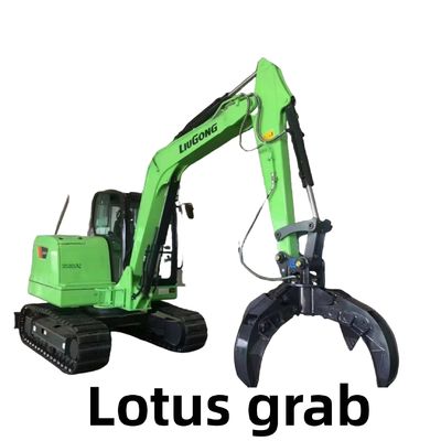 Hydraulic Lotus Excavator Grabber Heavy Duty cho đá phế liệu