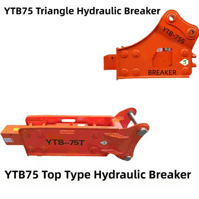 YTB75 Top Type / Triangle Hydraulic Breaker 75 Chisel cho máy đào 6-8 tấn