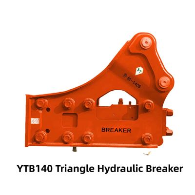Loại bên / Tam giác Hydraulic Breaker YTB140S 140 Chisel cho máy đào 19-26 tấn